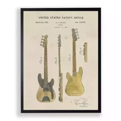 Best Kirklands Home Guitar Framed Art Print
