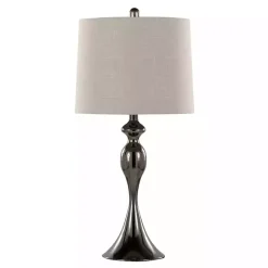 Hot Kirklands Home Gunmetal Ashland Table Lamps, Set of 2 Silver