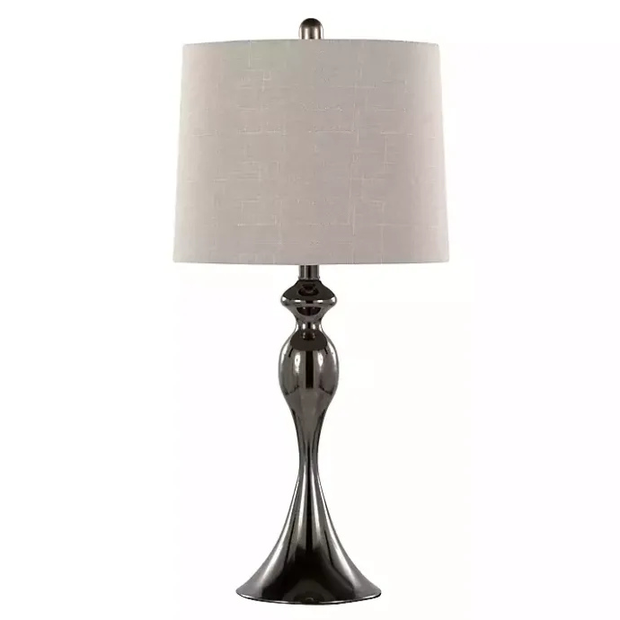 Hot Kirklands Home Gunmetal Ashland Table Lamps, Set of 2 Silver