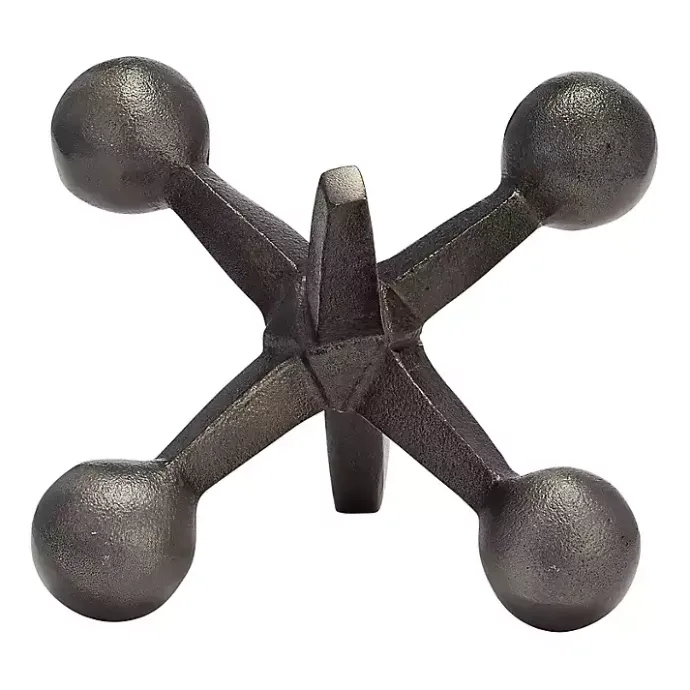 Sale Kirklands Home Gunmetal Metal Jack Sculpture Gray