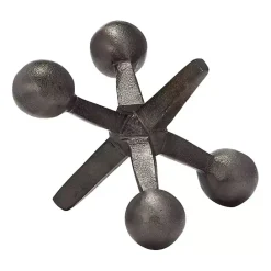 Sale Kirklands Home Gunmetal Metal Jack Sculpture Gray
