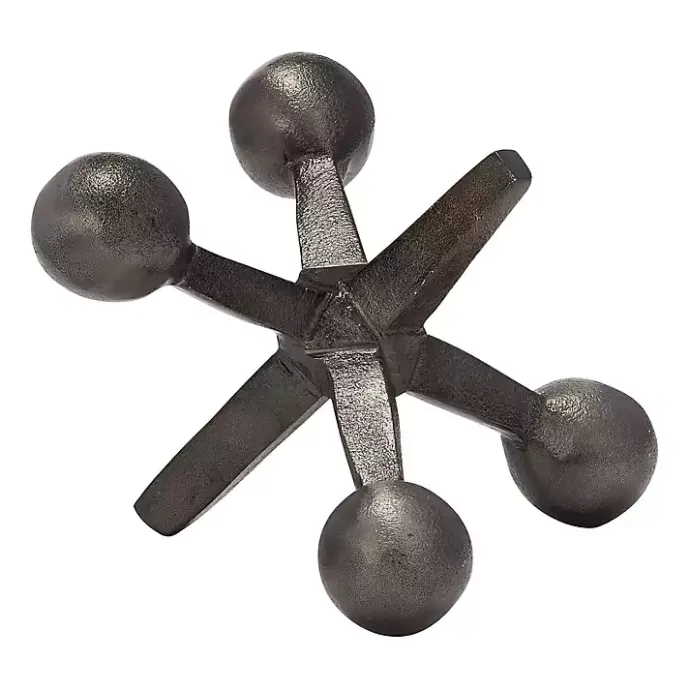 Sale Kirklands Home Gunmetal Metal Jack Sculpture Gray
