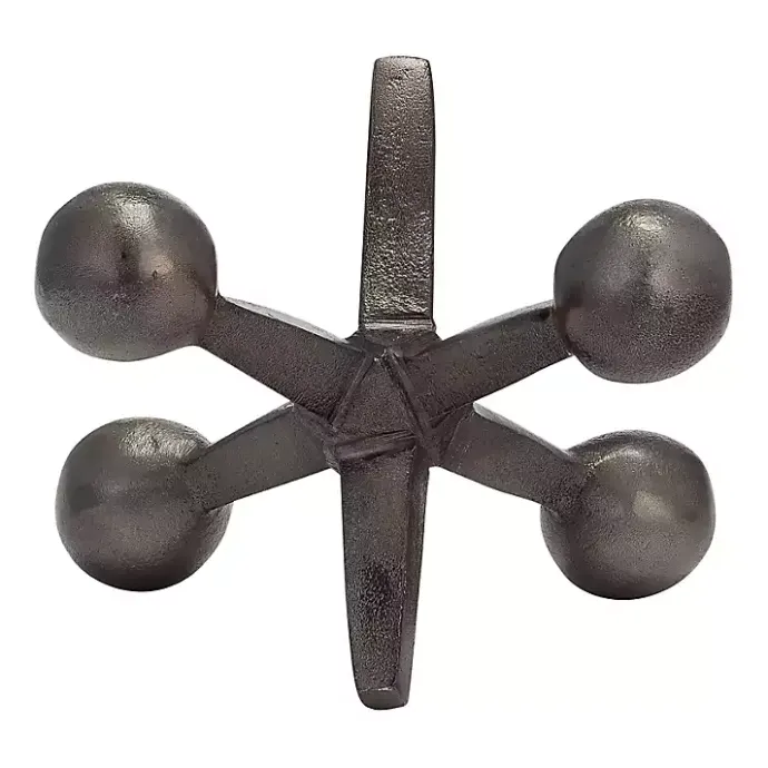 Sale Kirklands Home Gunmetal Metal Jack Sculpture Gray