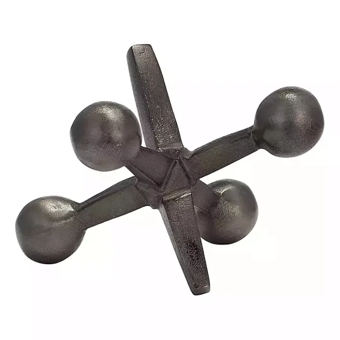 Sale Kirklands Home Gunmetal Metal Jack Sculpture Gray