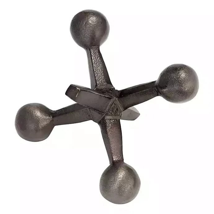 Sale Kirklands Home Gunmetal Metal Jack Sculpture Gray