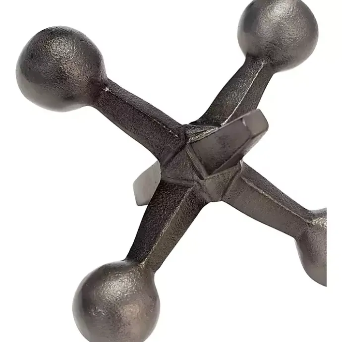 Sale Kirklands Home Gunmetal Metal Jack Sculpture Gray