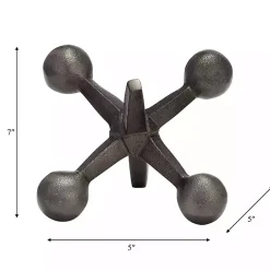 Sale Kirklands Home Gunmetal Metal Jack Sculpture Gray