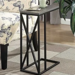 New Kirklands Home Gunmetal Tucson C-Table Gray