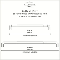 Best Kirklands Home Gunmetal Hyde Wrap Around Curtain Rod, 120 in.