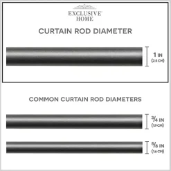 Best Kirklands Home Gunmetal Hyde Wrap Around Curtain Rod, 120 in.