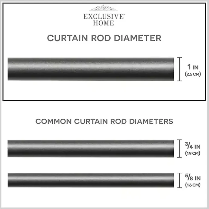 Best Kirklands Home Gunmetal Hyde Wrap Around Curtain Rod, 120 in.