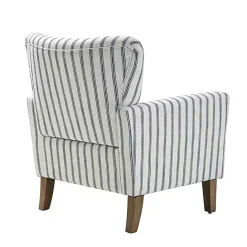 Hot Kirklands Home Gustaf Navy Striped Armchair