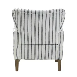 Hot Kirklands Home Gustaf Navy Striped Armchair