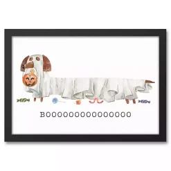 Best Kirklands Home Halloween Dog Boo Framed Canvas Art Print