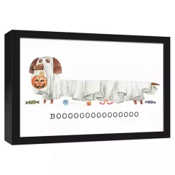 Best Kirklands Home Halloween Dog Boo Framed Canvas Art Print