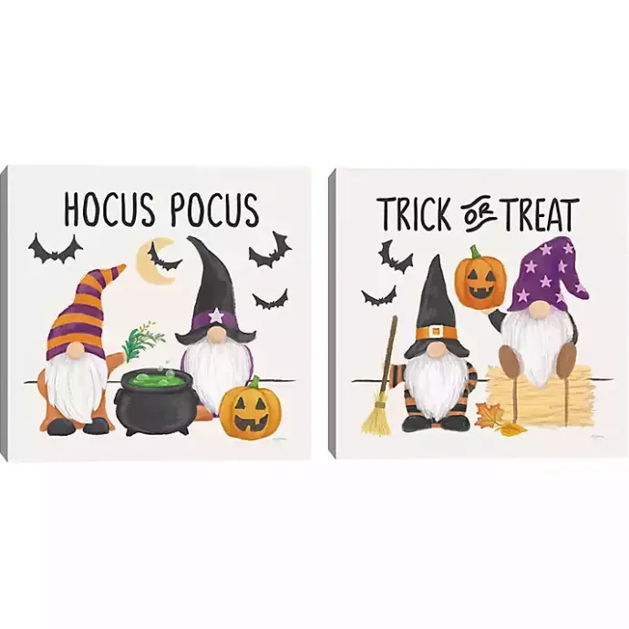 Online Kirklands Home Halloween Gnomes Canvas Art Prints, Set of 2