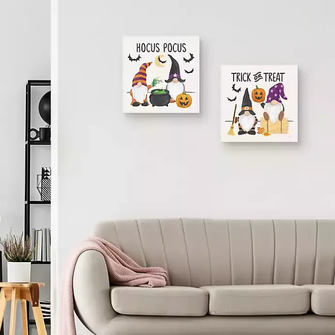 Online Kirklands Home Halloween Gnomes Canvas Art Prints, Set of 2