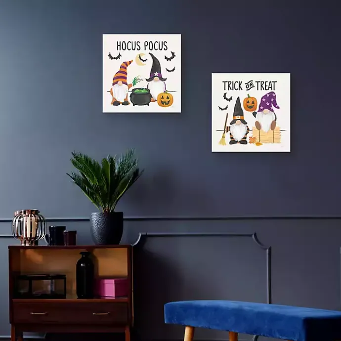 Online Kirklands Home Halloween Gnomes Canvas Art Prints, Set of 2