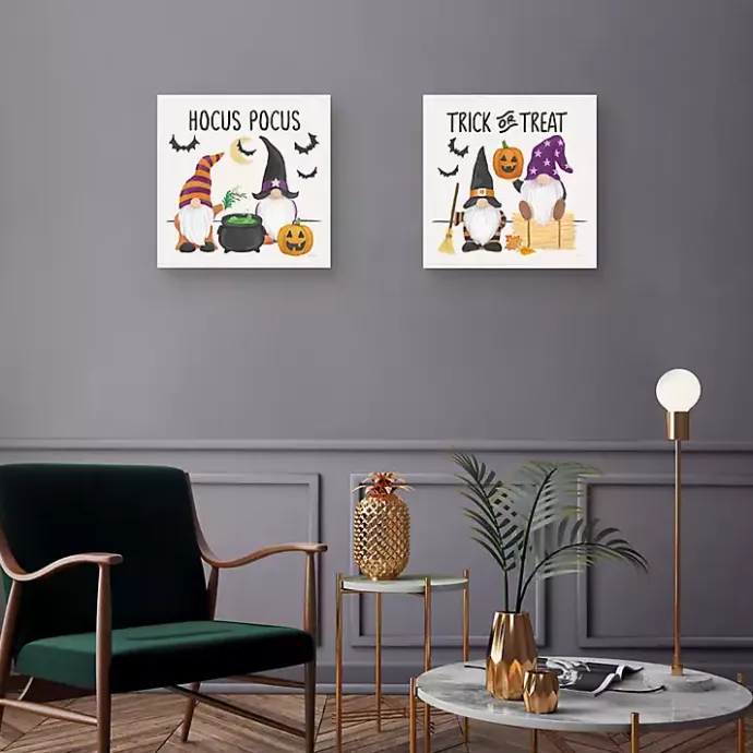 Online Kirklands Home Halloween Gnomes Canvas Art Prints, Set of 2