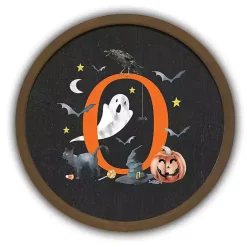 Online Kirklands Home Halloween Monogram O Brown Framed Wall Plaque