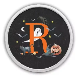 Outlet Kirklands Home Halloween Monogram R White Framed Wall Plaque