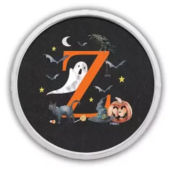 Outlet Kirklands Home Halloween Monogram Z White Framed Wall Plaque
