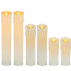 New Kirklands Home Halloween 6-pc. LED Candle Set