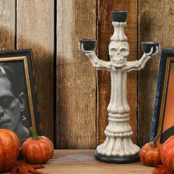 Online Kirklands Home Halloween Skeleton Candelabra