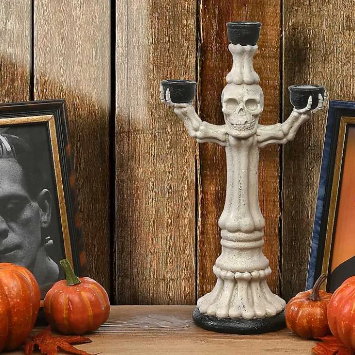 Online Kirklands Home Halloween Skeleton Candelabra