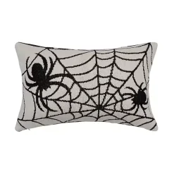 Best Kirklands Home Halloween Spider Web Knit Lumbar Pillow