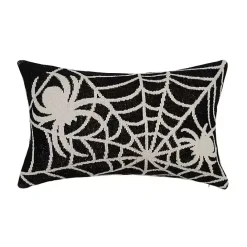 Best Kirklands Home Halloween Spider Web Knit Lumbar Pillow