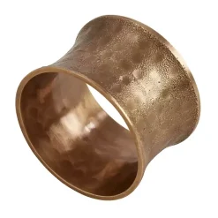 Outlet Kirklands Home Hammered Brass Inverted Napkin Rings, Set of 4 Gold