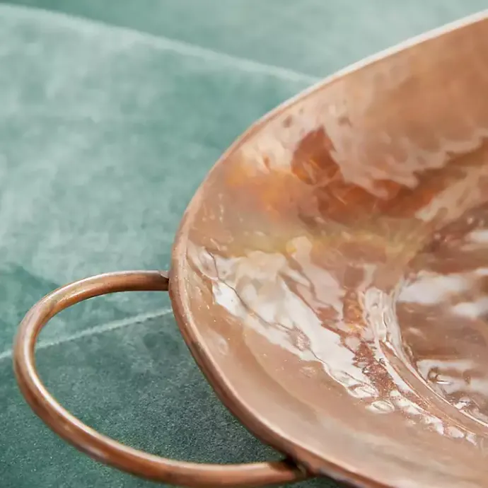 Sale Kirklands Home Hammered Copper 3-pc. Iridescent Tray Set Brown