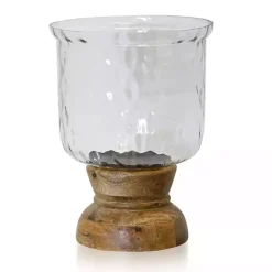 Outlet Kirklands Home Hammered Glass Globe Candle Holder, 13 in. Brown