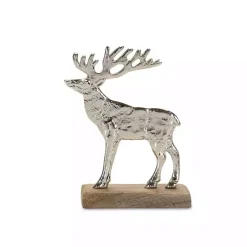 Best Kirklands Home Hammered Metal Deer Silhouette Figurines, Set of 2 Silver