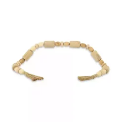 Sale Kirklands Home Handcrafted Natural Wood Beaded Garland Tan