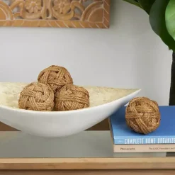 Online Kirklands Home Handmade Woven Rope Jute Orbs, Set of 4 Brown