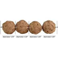 Online Kirklands Home Handmade Woven Rope Jute Orbs, Set of 4 Brown