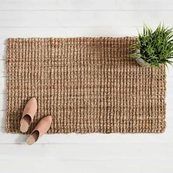 Online Kirklands Home Handspun Jute Boucle Scatter Rug Brown