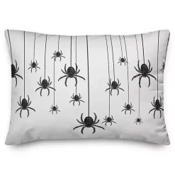 Clearance Kirklands Home Hanging Spiders Halloween Pillow