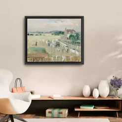 Outlet Kirklands Home Hanging the Laundry Out Framed Canvas Art Print Green