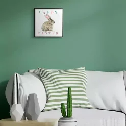 New Kirklands Home Happy Easter Bunny Rabbit Framed Art
