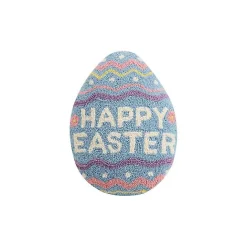 Sale Kirklands Home Happy Easter Egg Shaped Decorative Throw Pillow