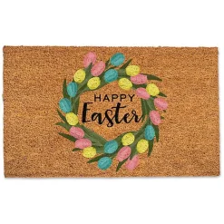 Clearance Kirklands Home Happy Easter Egg Wreath Doormat