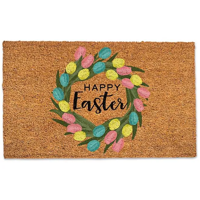 Clearance Kirklands Home Happy Easter Egg Wreath Doormat