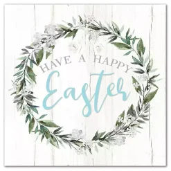 Best Kirklands Home Happy Easter Wreath Canvas Art Print