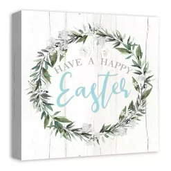 Best Kirklands Home Happy Easter Wreath Canvas Art Print