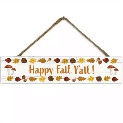 Outlet Kirklands Home Happy Fall Y'all Hanging Wall Plaque