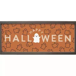 Online Kirklands Home Happy Ghosts and Halloween Framed Wall Plaque Orange