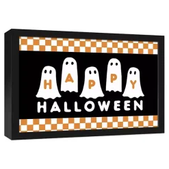 Best Kirklands Home Happy Halloween Ghosts Framed Canvas Print